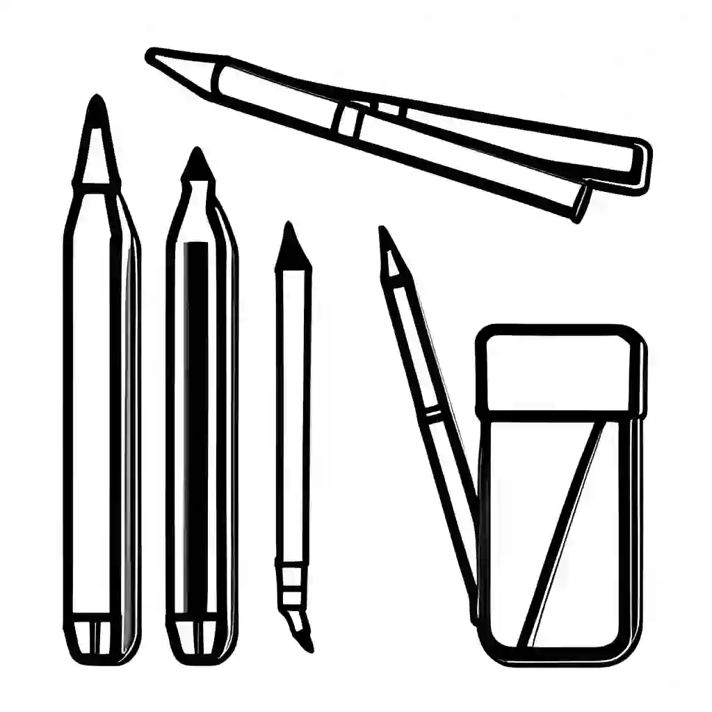 Art Supplies coloring pages